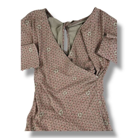 Patagonia Laurel Faux Wrap Organic Cotton Dress Size Large - Picture 5 of 8